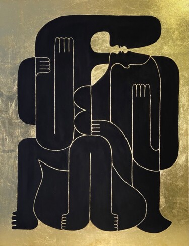 Картина под названием "Сплетение чувств" - Алена Соболевская, Подлинное произведение искусства, Акрил