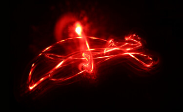 Photography titled "candle" by Alena Volkava, Original Artwork, Light Painting