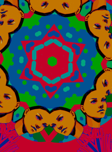 Arts numériques intitulée "candy1" par Alena Volkava, Œuvre d'art originale, Travail numérique 2D