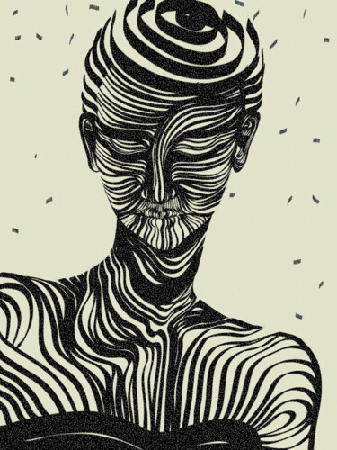 Arte digital titulada "Zebra" por Alena Volkava, Obra de arte original, Trabajo Digital 2D