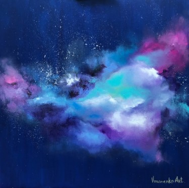 Картина под названием "Nebula" - Alyona Voronenko, Подлинное произведение искусства, Масло Установлен на Деревянная рама для…