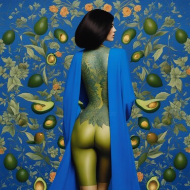 Digital Arts titled "6. Mia: The Avocado…" by Alen Brown, Original Artwork, Photo Montage