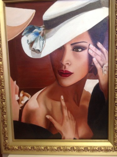 Картина под названием "Отражение элегантно…" - Алла Морозова, Подлинное произведение искусства, Масло