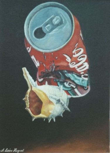 Pintura titulada "EFÍMERO (cuencos va…" por Antonio Leon Huguet, Obra de arte original