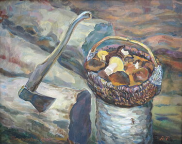 Pintura intitulada ""The first summer m…" por Ales Filipovich, Obras de arte originais, Óleo