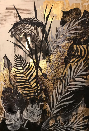 Картина под названием "Картина "Тропическа…" - Елена Мишина, Подлинное произведение искусства, Гуашь