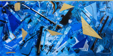 Painting titled "Blue new game" by Alessandra Babini, Original Artwork, Acrylic