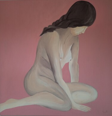 Malerei mit dem Titel ""Nudo"" von Alessandra Redolfi, Original-Kunstwerk, Acryl