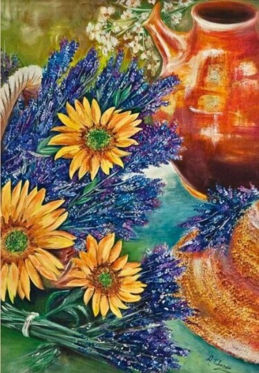 Pittura intitolato "Profumo di fiori" da Alessandra Tabarrani, Opera d'arte originale