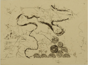 Gravures & estampes intitulée "Modification.jpg" par Alessandra Dalla Rosa, Œuvre d'art originale, Eau-forte