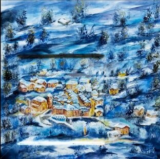 Artcraft titled "LUCI NELLA NOTTE" by Alessandra Tabarrani, Original Artwork