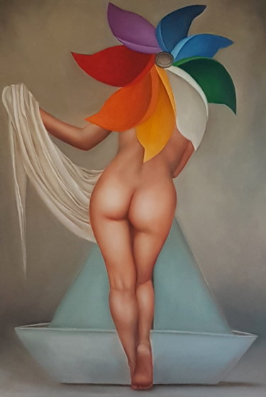 Peinture intitulée "Io ballo da sola" par Alessandra Veccia, Œuvre d'art originale, Huile