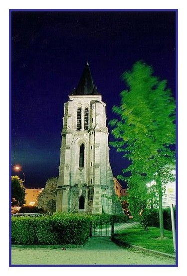 Photographie intitulée "l'église la nuit" par Jean-Louis Alessandri, Œuvre d'art originale