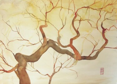 Pintura titulada "Tree - albero" por Alessandro Andreuccetti, Obra de arte original, Oleo