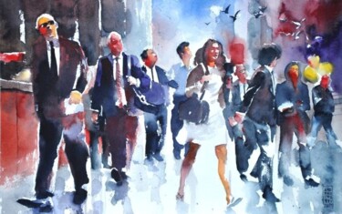 Pittura intitolato "Street people" da Alessandro Andreuccetti, Opera d'arte originale