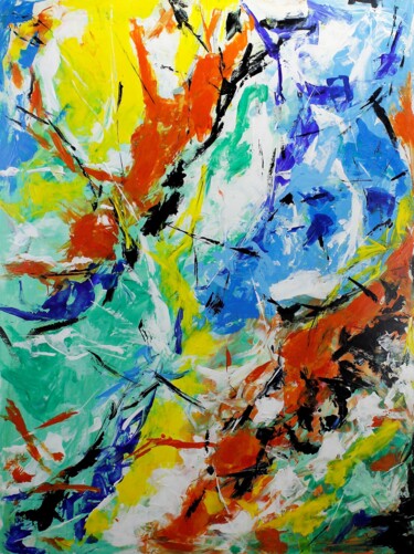 Ζωγραφική με τίτλο "abstract 6" από Alessandro Butera, Αυθεντικά έργα τέχνης, Ακρυλικό