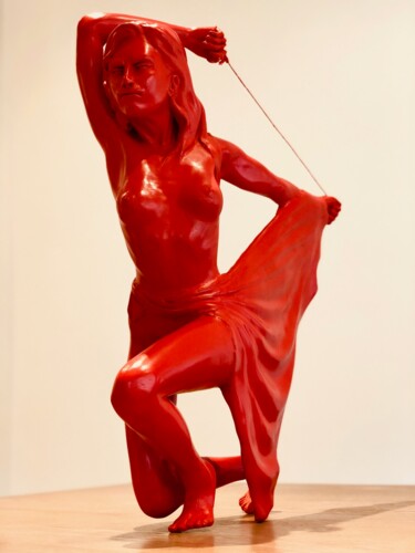 Sculpture titled "CAMILLA LA VERGINE…" by Alessandro Colucci, Original Artwork, Clay