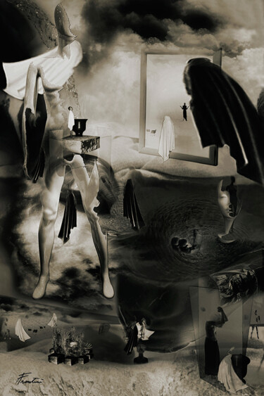 Digital Arts titled "Caïn et Abel" by Alessandro Fronterrè, Original Artwork, Digital Collage
