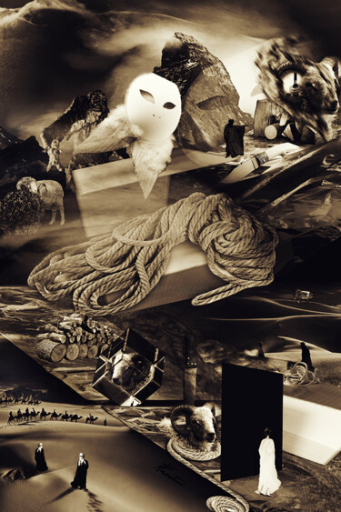 Digital Arts titled "Sacrifice d'Isaac" by Alessandro Fronterrè, Original Artwork, Digital Collage
