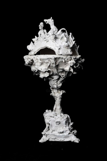 Escultura intitulada "Coppa dei topi prei…" por Alessandro Gaggio, Obras de arte originais, Argila do polímero