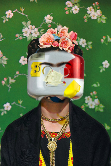 Druckgrafik mit dem Titel "Alter Ego Frida" von Alessandro Piano, Original-Kunstwerk, Digitaldruck