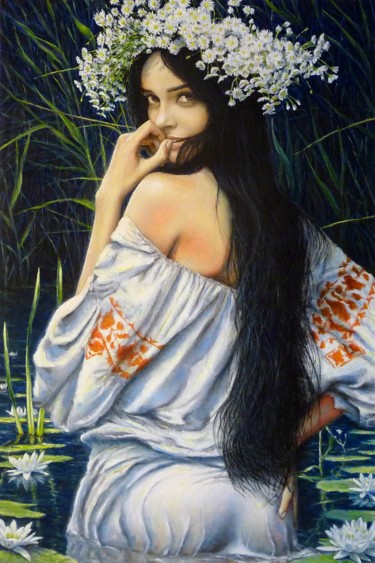 Painting titled "Marichka" by Alessandro Remi, Original Artwork, Oil