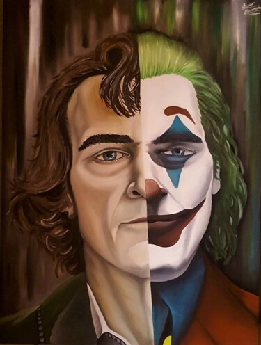 Painting titled "Joker" by Alessandro Rizzo, Original Artwork, Oil