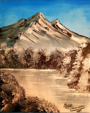 Pintura titulada "La montagna" por Alessandro Rizzo, Obra de arte original, Acrílico