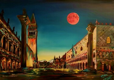 Pintura intitulada "Venice" por Alessandro Rizzo, Obras de arte originais, Óleo