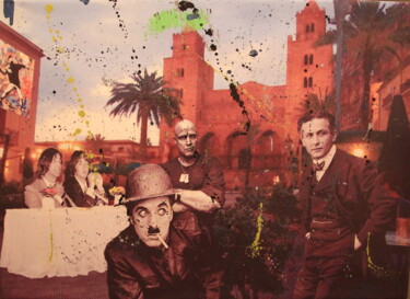 Painting titled "Cefalù" by Alessandro Rizzo, Original Artwork, Photo Montage