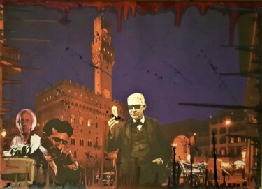 Painting titled "Firenze" by Alessandro Rizzo, Original Artwork, Photo Montage