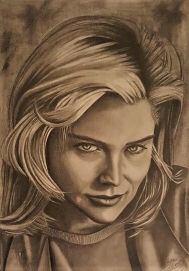 Desenho intitulada "Sharon" por Alessandro Rizzo, Obras de arte originais, Grafite