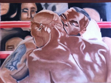 Drawing titled "tyson vs Holyfield" by Alessandro Cedroni, Original Artwork, Other