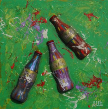 Painting titled "Coca Cola party" by Alessandro Coralli, Original Artwork, Oil