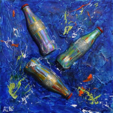 Painting titled "Coca Cola explosion" by Alessandro Coralli, Original Artwork, Oil