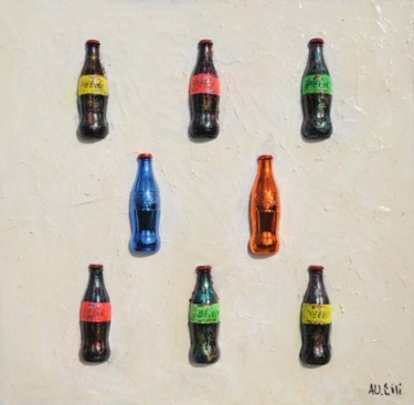 Painting titled "Coca Cola in the wh…" by Alessandro Coralli, Original Artwork, Oil