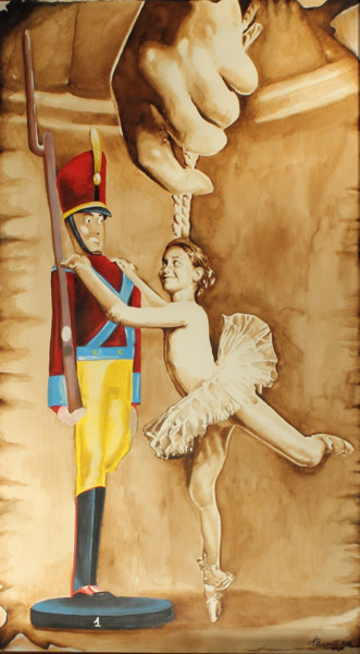 Pittura intitolato "Il Soldatino di Sta…" da Alessia Clementi, Opera d'arte originale, Acquarello