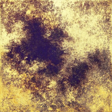 Картина под названием "Violet and Gold" - Alessia Lu, Подлинное произведение искусства, Акрил Установлен на Деревянная рама…