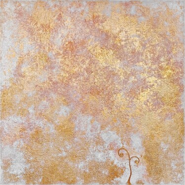 Картина под названием "Sprig" - Alessia Lu, Подлинное произведение искусства, Акрил Установлен на Деревянная рама для носилок