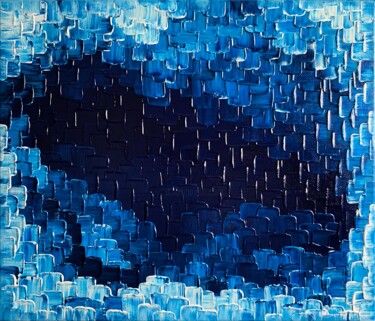 Картина под названием "Antarctica" - Alessia Lu, Подлинное произведение искусства, Акрил Установлен на Деревянная рама для н…