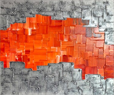 Malerei mit dem Titel "Breakthrough" von Alessia Lu, Original-Kunstwerk, Acryl Auf Keilrahmen aus Holz montiert