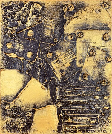 Malarstwo zatytułowany „Mechanism No 2” autorstwa Alessia Lu, Oryginalna praca, Akryl Zamontowany na Drewniana rama noszy