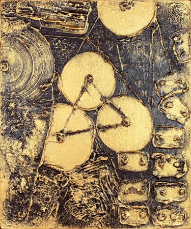 Pittura intitolato "Mechanism No 3" da Alessia Lu, Opera d'arte originale, Acrilico Montato su Telaio per barella in legno