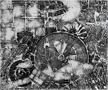 Картина под названием "Crazy Machine" - Alessia Lu, Подлинное произведение искусства, Акрил Установлен на Деревянная рама дл…