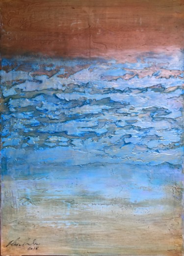 Pittura intitolato "morning mist" da Alessia Nicolini, Opera d'arte originale