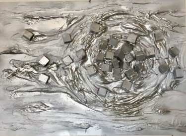 Картина под названием "from thought to mat…" - Alessia Nicolini, Подлинное произведение искусства, Дерево