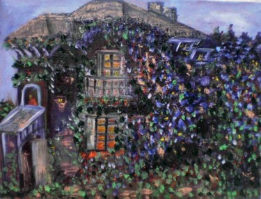 Картина под названием "Старый дом" - Alessia, Подлинное произведение искусства