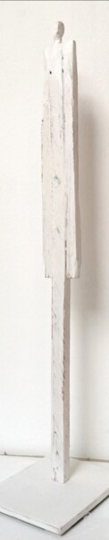 Sculpture titled "Figura maschile" by Alessio Brugnoli, Original Artwork, Wood