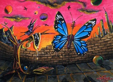 Ζωγραφική με τίτλο "You can change your…" από Alessio Hassan Alì (Hipo), Αυθεντικά έργα τέχνης, Ακουαρέλα