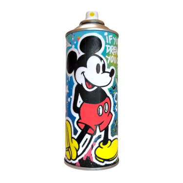 Sculpture titled "Mickey mouse X Loui…" by Alessio Hassan Alì (Hipo), Original Artwork, Acrylic